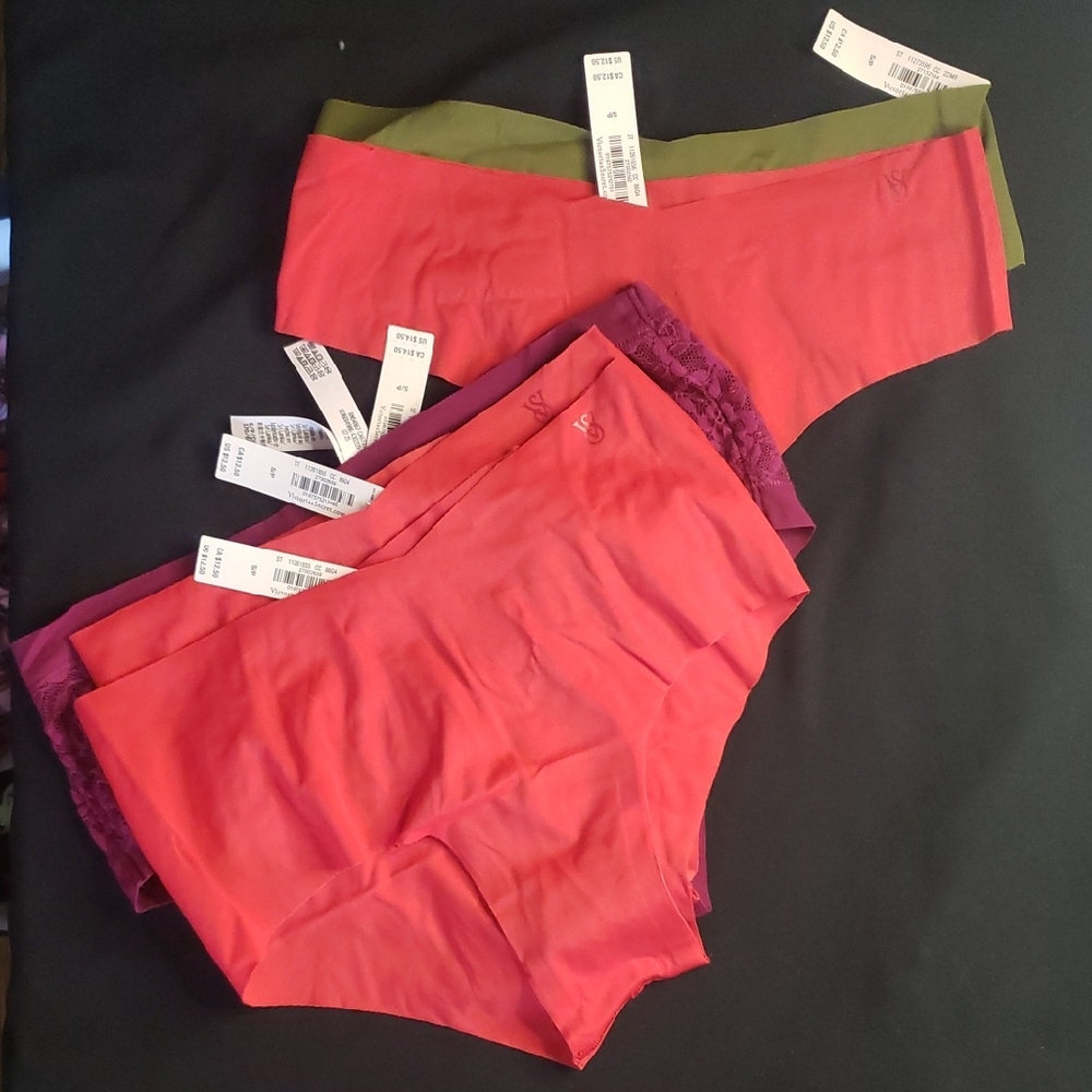 Victoria's Secret Red and Purple Panties Set